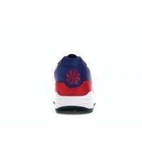 Кроссовки Nike Air Max 1 Satin University Red Deep Royal Blue