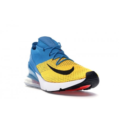 Nike Air Max 270 Flyknit Blue Orbit - мужская сетка размеров