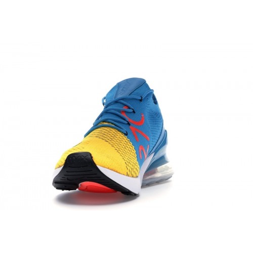Nike Air Max 270 Flyknit Blue Orbit - мужская сетка размеров