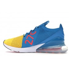 Nike Air Max 270 Flyknit Laser Orange Blue Orbit