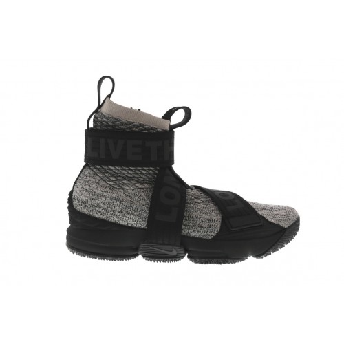 Кроссы Nike LeBron 15 Lifestyle KITH Concrete - мужская сетка размеров