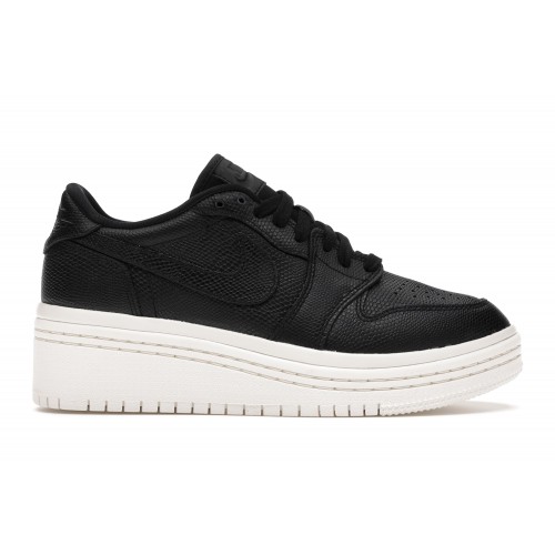 Кроссы Jordan 1 Retro Low Lifted Black Phantom (W) - женская сетка размеров