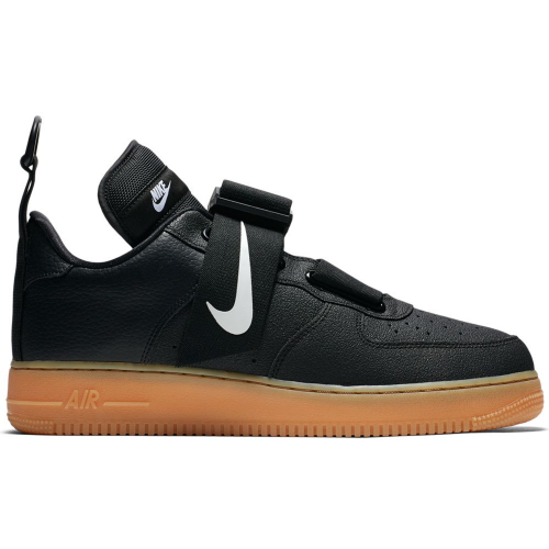 Кроссы Nike Air Force 1 Utility Black Gum - мужская сетка размеров