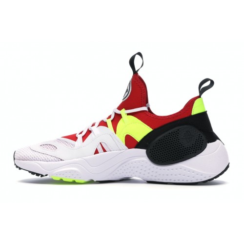 Кроссы Nike Huarache Edge Txt White University Red Volt Black - мужская сетка размеров