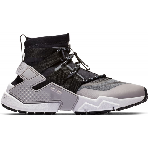 Кроссы Nike Air Huarache Gripp Atmosphere Grey Black - мужская сетка размеров