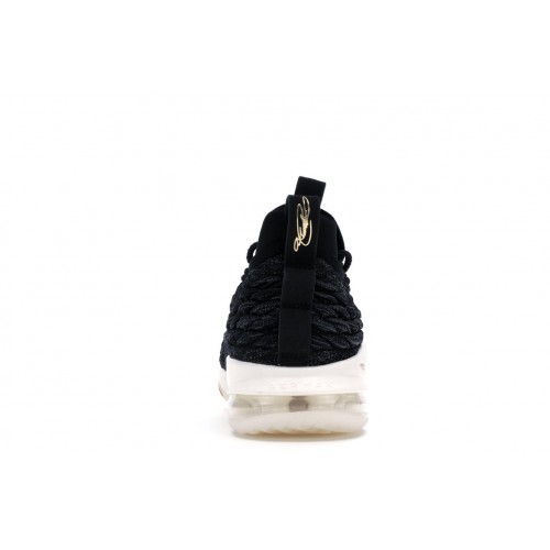 Кроссы Nike LeBron 15 Low Black Gold - мужская сетка размеров