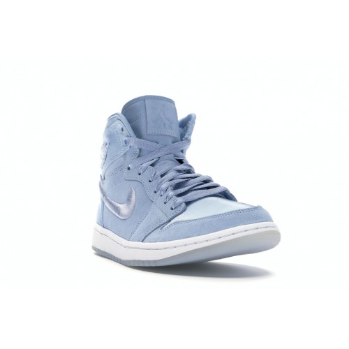 Кроссы Jordan 1 Retro High Season of Her Hydrogen Blue (W) - женская сетка размеров