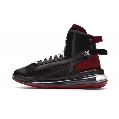 Кроссы Nike Air Max 720 Strn Black Team Red - мужская сетка размеров