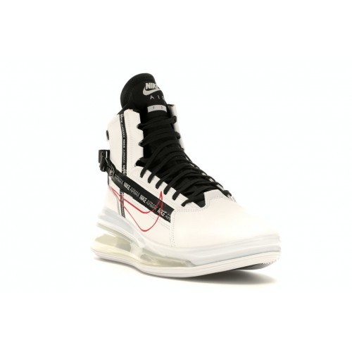 Кроссы Nike Air Max 720 Saturn White Black Red - мужская сетка размеров