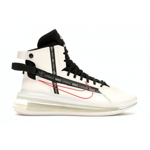 Кроссы Nike Air Max 720 Saturn White Black Red - мужская сетка размеров