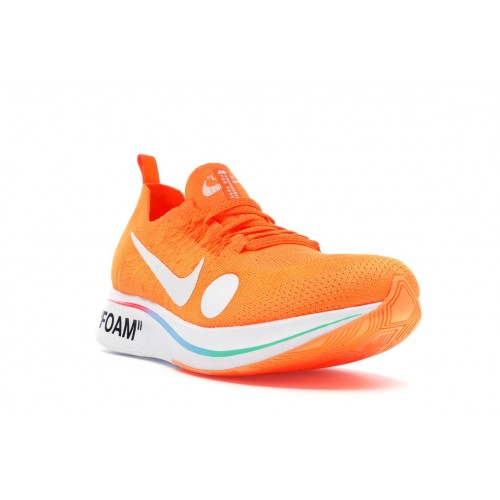 Кроссы Nike Zoom Fly Mercurial Off-White Total Orange - мужская сетка размеров