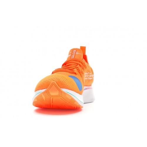 Кроссы Nike Zoom Fly Mercurial Off-White Total Orange - мужская сетка размеров