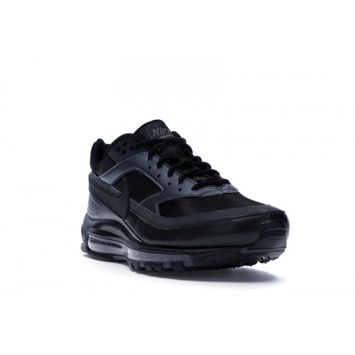 Кроссы Nike Air Max 97/BW Black Metallic Hematite - мужская сетка размеров
