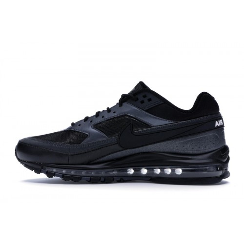 Кроссы Nike Air Max 97/BW Black Metallic Hematite - мужская сетка размеров