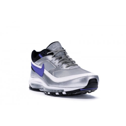 Кроссы Nike Air Max 97/BW Metallic Silver Persian Violet - мужская сетка размеров