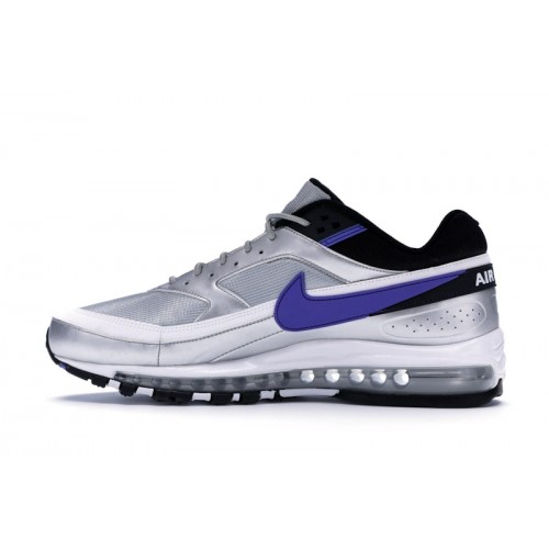 Кроссы Nike Air Max 97/BW Metallic Silver Persian Violet - мужская сетка размеров