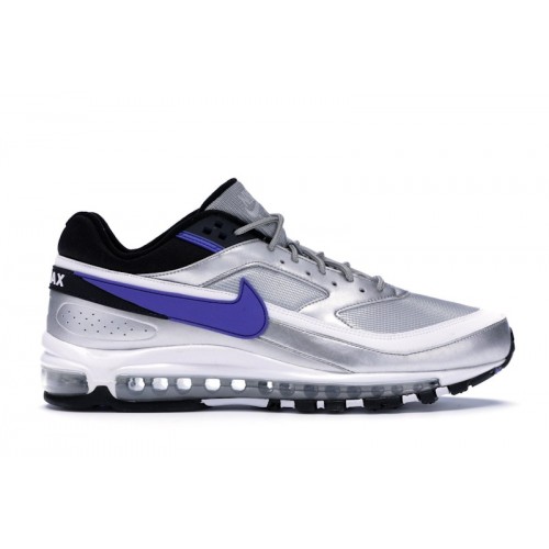 Кроссы Nike Air Max 97/BW Metallic Silver Persian Violet - мужская сетка размеров