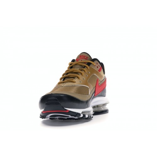 Кроссы Nike Air Max 97 BW Metallic Gold University Red Black - мужская сетка размеров