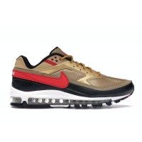 Кроссовки Nike Air Max 97 BW Metallic Gold University Red Black