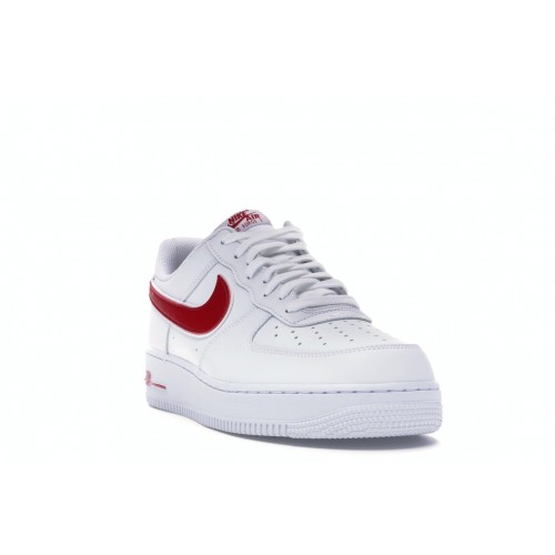 Кроссы Nike Air Force 1 Low White Gym Red - мужская сетка размеров