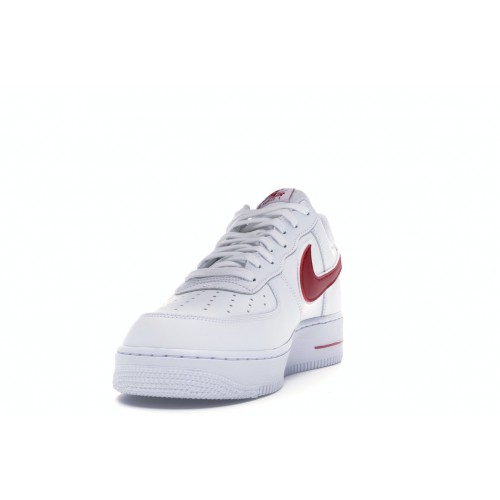 Кроссы Nike Air Force 1 Low White Gym Red - мужская сетка размеров