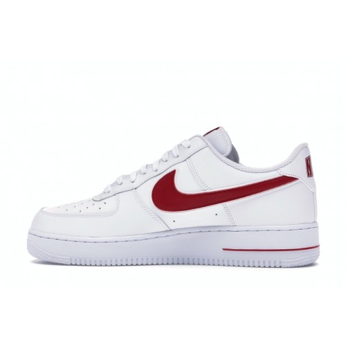 Кроссы Nike Air Force 1 Low White Gym Red - мужская сетка размеров