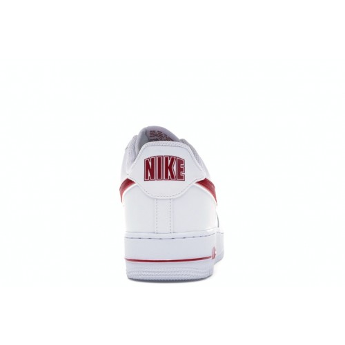 Кроссы Nike Air Force 1 Low White Gym Red - мужская сетка размеров