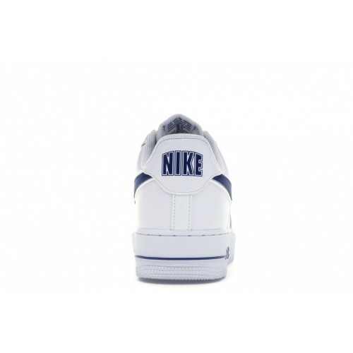 Кроссы Nike Air Force 1 Low White Deep Royal - мужская сетка размеров