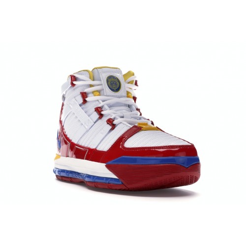 Кроссы Nike LeBron 3 Superman Red (2019) - мужская сетка размеров