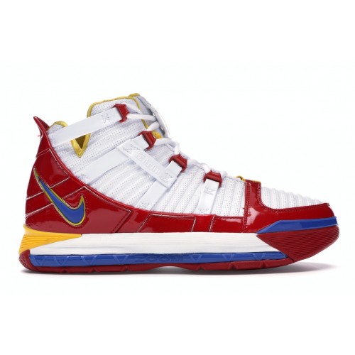 Кроссы Nike LeBron 3 Superman Red (2019) - мужская сетка размеров