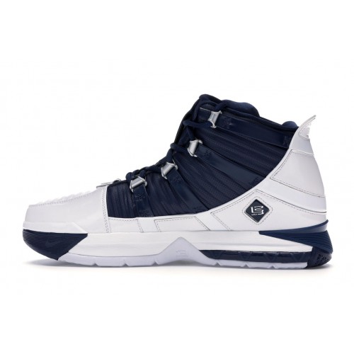 Кроссы Nike LeBron 3 Midnight Navy (2019) - мужская сетка размеров
