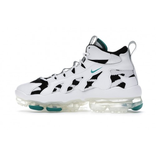 Кроссы Nike Air VaporMax Gliese White Deep Emerald Black - мужская сетка размеров