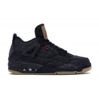 Кроссовки Jordan 4 Retro Levis Black (Blank Tag)