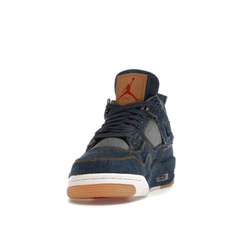 Кроссы Jordan 4 Retro Levis Denim (Blank Tag) - мужская сетка размеров