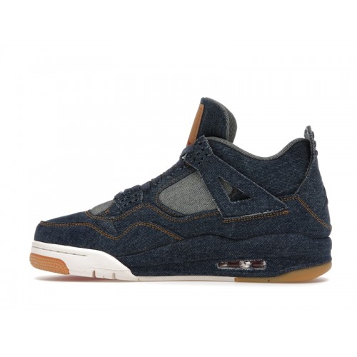 Кроссы Jordan 4 Retro Levis Denim (Blank Tag) - мужская сетка размеров