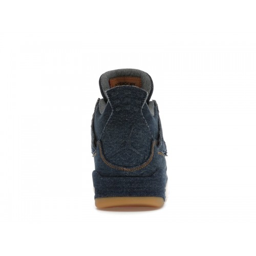 Кроссы Jordan 4 Retro Levis Denim (Blank Tag) - мужская сетка размеров