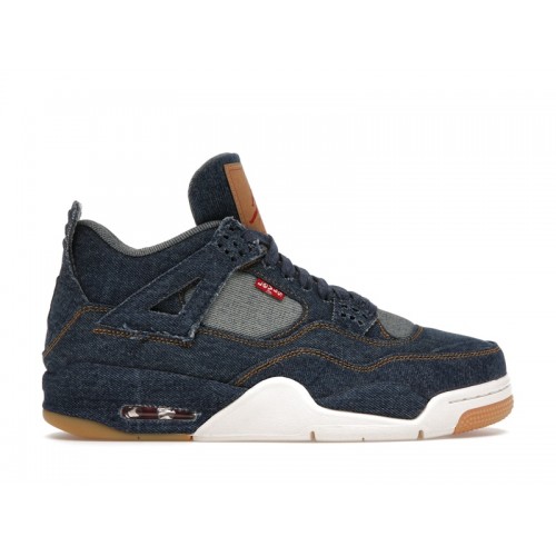 Кроссы Jordan 4 Retro Levis Denim (Blank Tag) - мужская сетка размеров