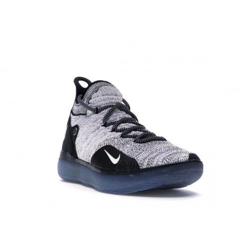 Кроссы Nike KD 11 Black White Racer Blue - мужская сетка размеров