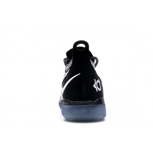 Кроссы Nike KD 11 Black White Racer Blue - мужская сетка размеров