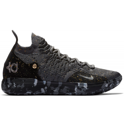 Кроссы Nike KD 11 Multi-Color Metallic Gold - мужская сетка размеров