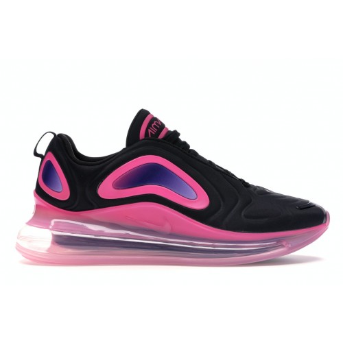 Кроссы Nike Air Max 720 Black Laser Fuchsia - мужская сетка размеров