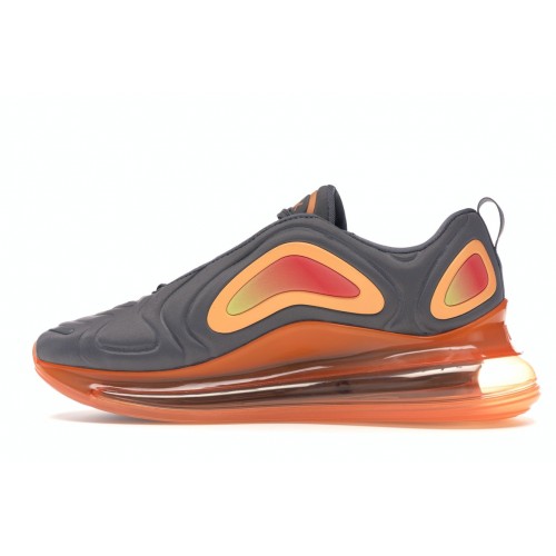 Кроссы Nike Air Max 720 Black Fuel Orange - мужская сетка размеров