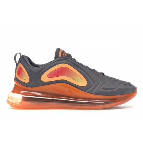 Кроссы Nike Air Max 720 Black Fuel Orange - мужская сетка размеров