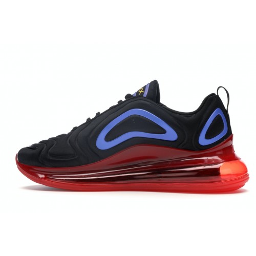 Кроссы Nike Air Max 720 Black Blue Red - мужская сетка размеров