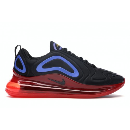 Кроссы Nike Air Max 720 Black Blue Red - мужская сетка размеров