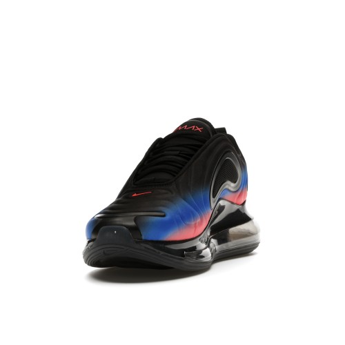 Кроссы Nike Air Max 720 Black Flash Crimson Racer Blue - мужская сетка размеров