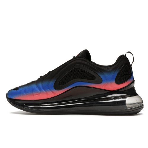 Кроссы Nike Air Max 720 Black Flash Crimson Racer Blue - мужская сетка размеров