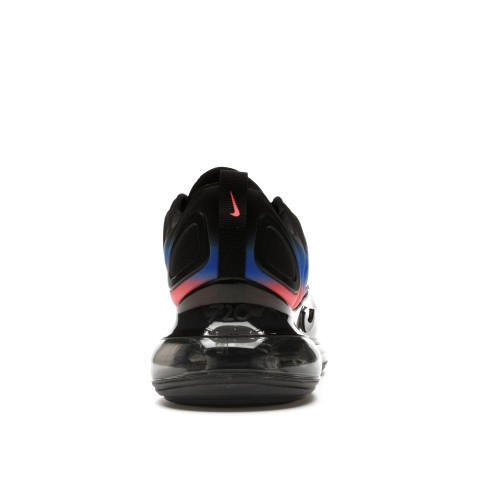 Кроссы Nike Air Max 720 Black Flash Crimson Racer Blue - мужская сетка размеров