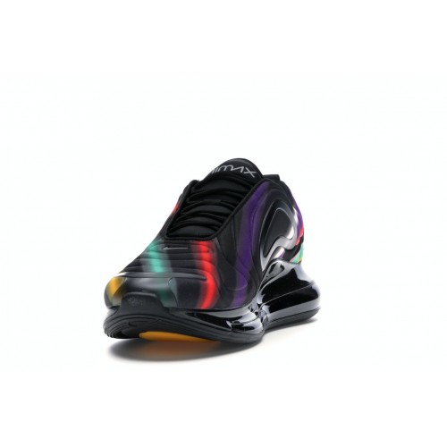 Кроссы Nike Air Max 720 Black Neon Streaks - мужская сетка размеров