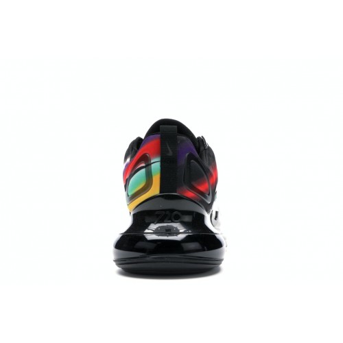 Кроссы Nike Air Max 720 Black Neon Streaks - мужская сетка размеров